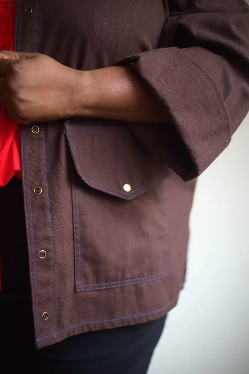 Connally Goods Faye Chore Coat (Espresso) - Image 18