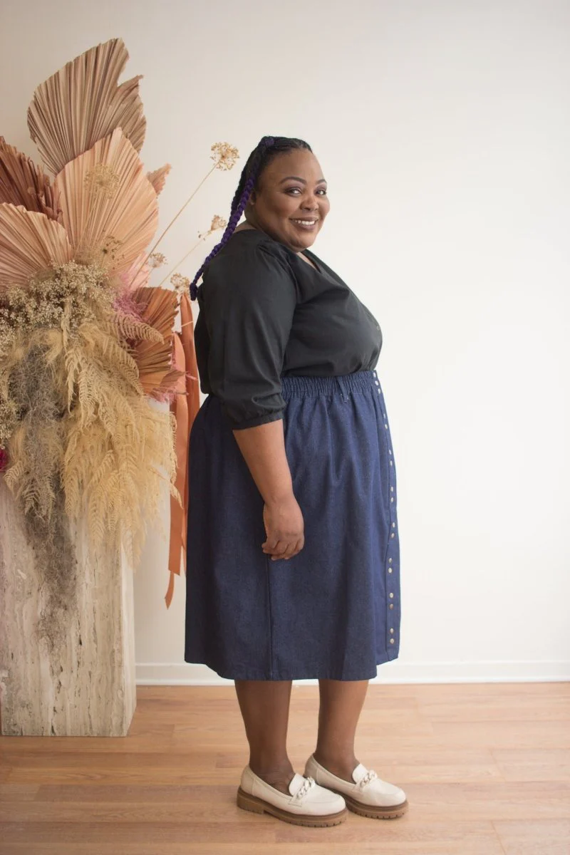 Connally Goods Sadie Skirt (Dark Wash Indigo) - Image 3