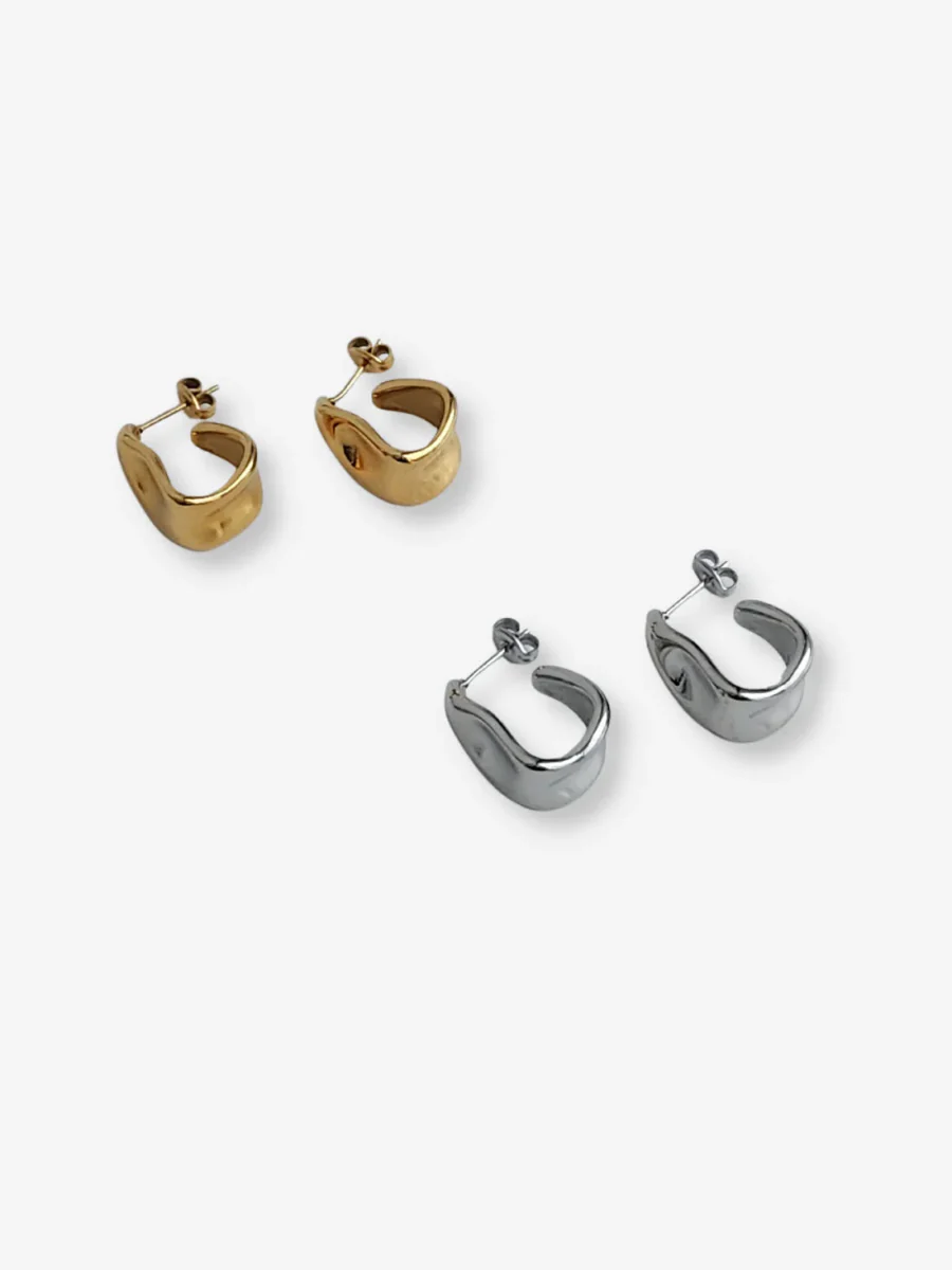CoutuKitsch Harlow Hoops (Gold or Silver) - Image 4