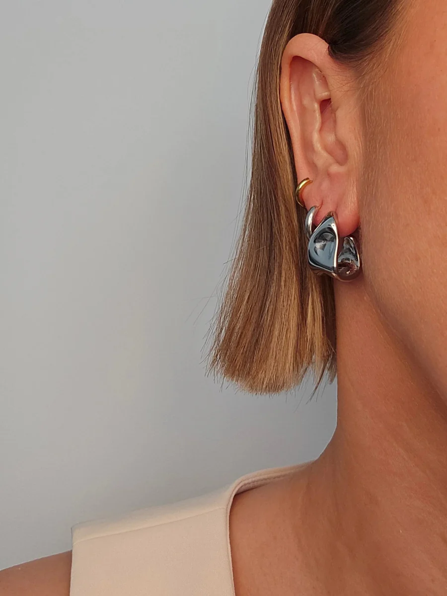 CoutuKitsch Harlow Hoops (Gold or Silver) - Image 6