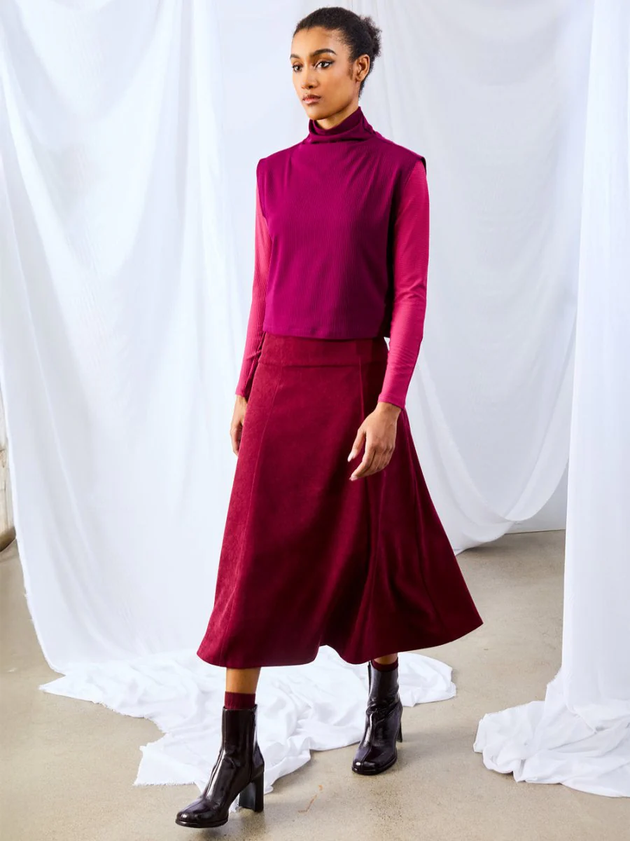 Dagg & Stacey Birch Skirt (Cherry Lacquer) - Image 4