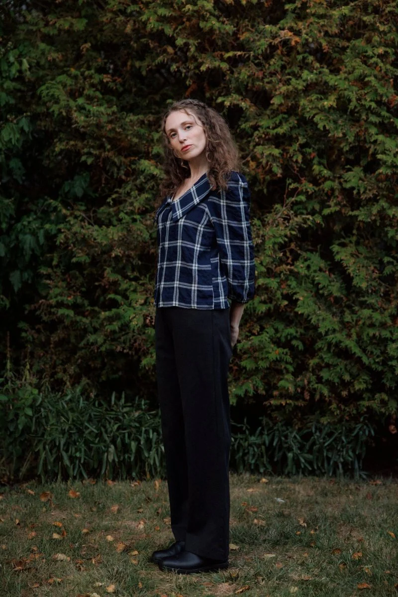 Dagg & Stacey Fifer Wide Leg Pant (Black Tencel Twill) - Image 7