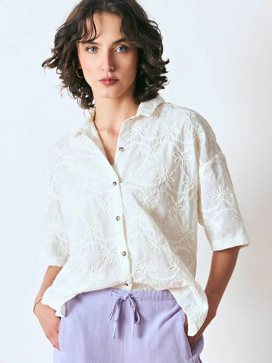 Dagg & Stacey Sterling Shirt (Chalk Eyelet) - Image 6