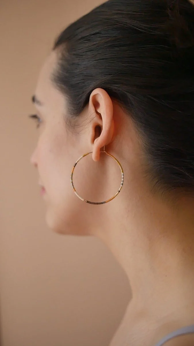 Daldanea Adi Hoop Earrings (Multiple Sizes) - Image 3