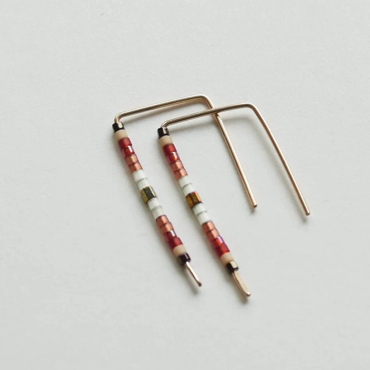 Daldanea Bar Stud Earrings (Many Colours) - Image 5
