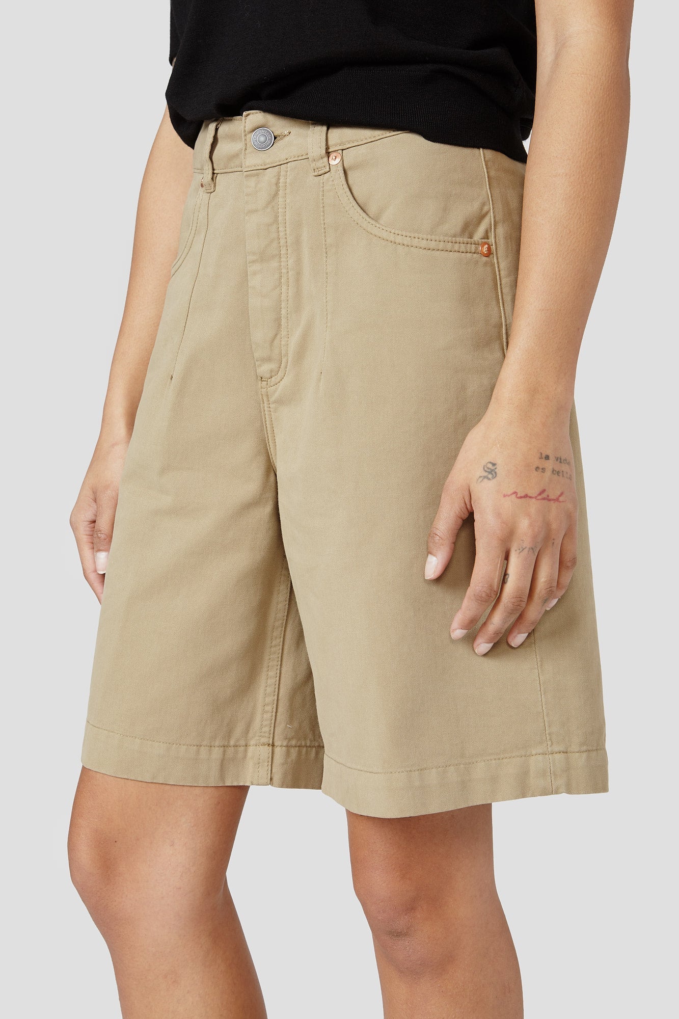 Decade Studio Noel Chino Shorts - Sesame (In-Store) - Image 4