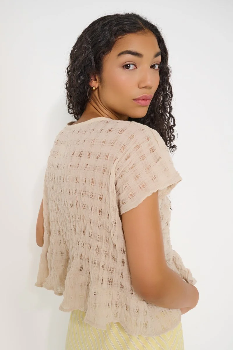 DorsaLi Delicia Top (Beige) - Image 2
