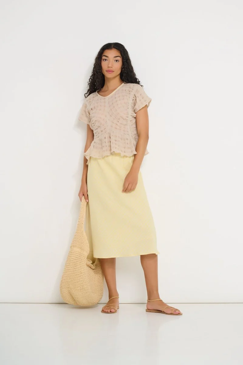 DorsaLi Delicia Top (Beige) - Image 3