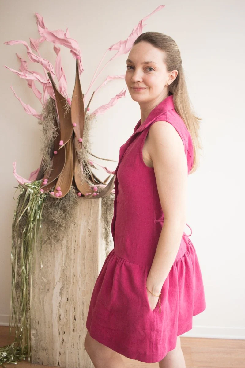 DorsaLi Reverie Dress (Magenta) - Image 4