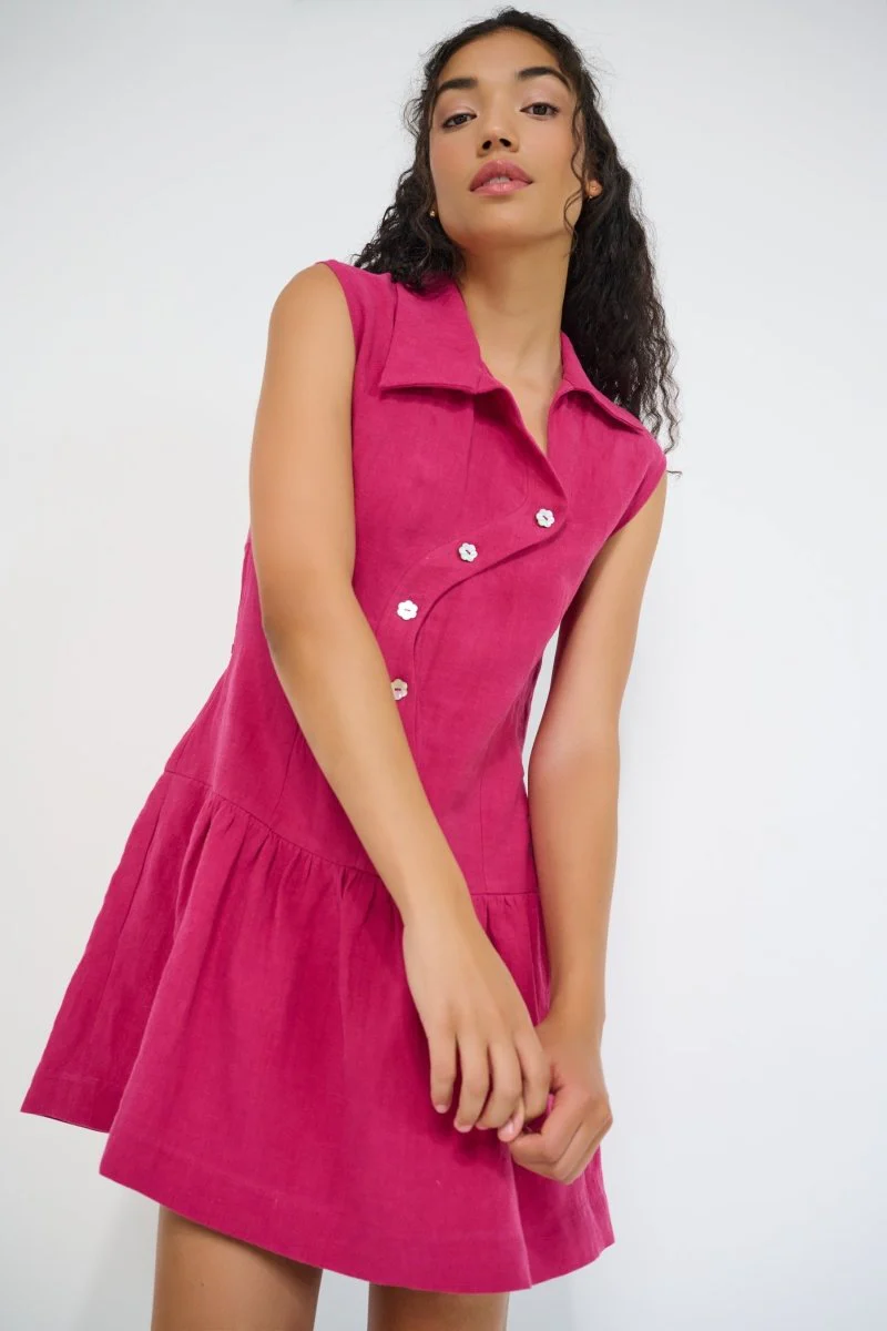 DorsaLi Reverie Dress (Magenta) - Image 7