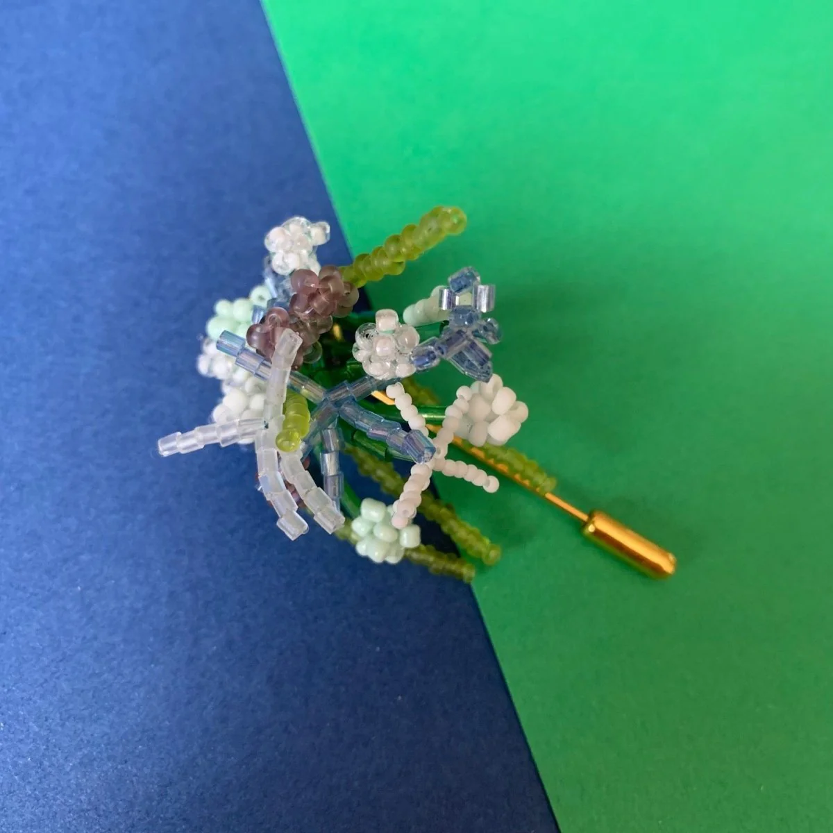 Edmé Beads Flower Arrangement Brooch - Image 2
