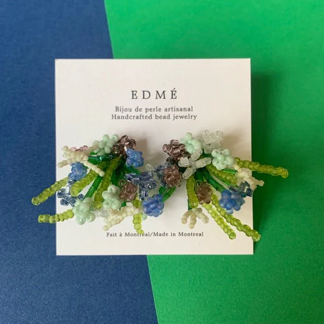 Edmé Beads Flower Arrangement Earrings - Image 2