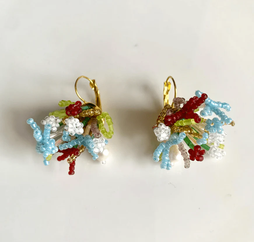 Edmé Beads Ocean Bloom Earrings