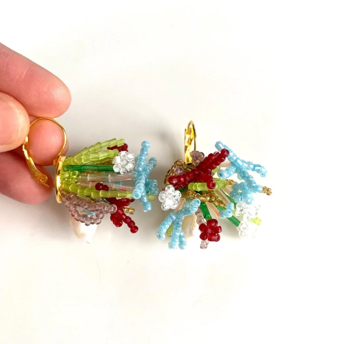 Edmé Beads Ocean Bloom Earrings - Image 2