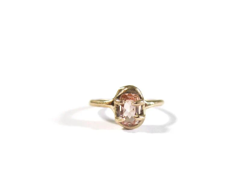 Elaine Ho 14K Gold Ring (Hessonite)