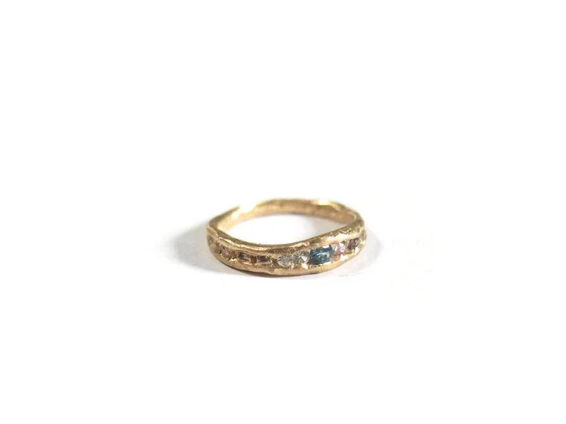 Elaine Ho 14K Gold Ring (Multi Sapphire) - Image 10