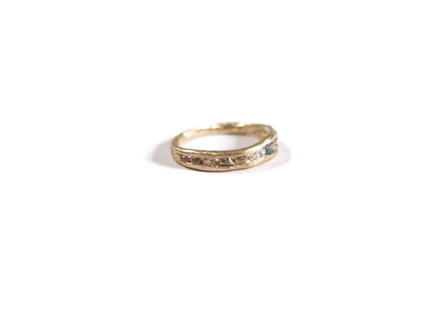Elaine Ho 14K Gold Ring (Multi Sapphire) - Image 11