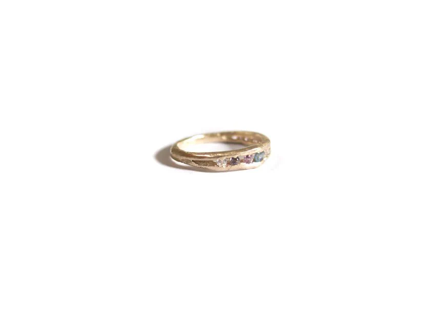 Elaine Ho 14K Gold Ring (Multi Sapphire) - Image 8