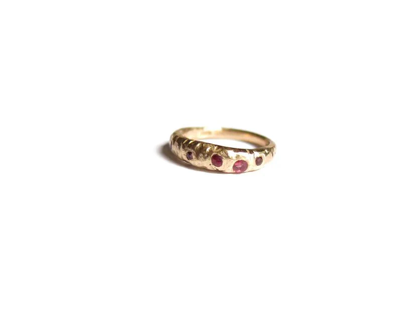 Elaine Ho 14K Gold Ring (Rubies) - Image 3