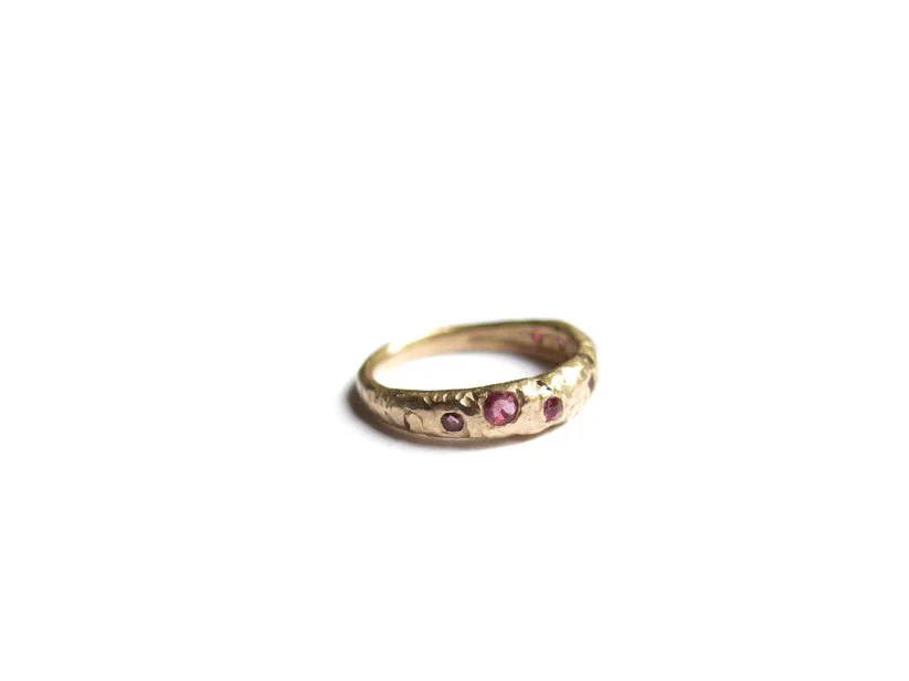 Elaine Ho 14K Gold Ring (Rubies) - Image 4