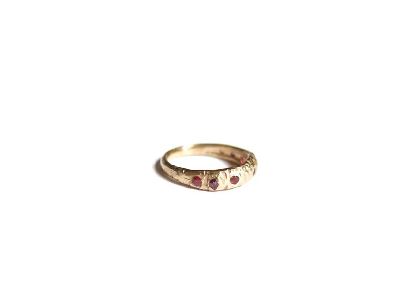 Elaine Ho 14K Gold Ring (Rubies) - Image 7