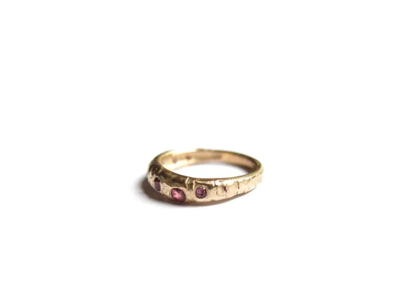 Elaine Ho 14K Gold Ring (Rubies) - Image 8
