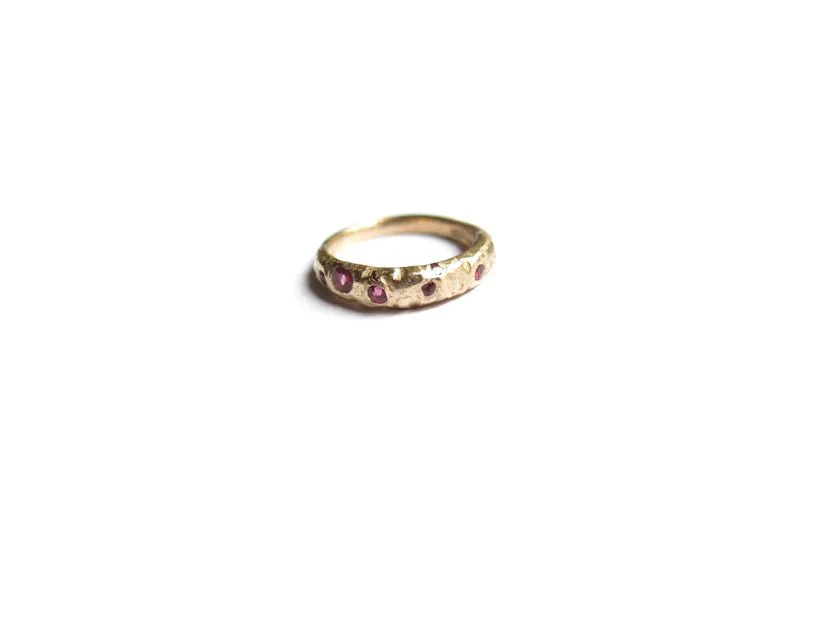 Elaine Ho 14K Gold Ring (Rubies) - Image 9