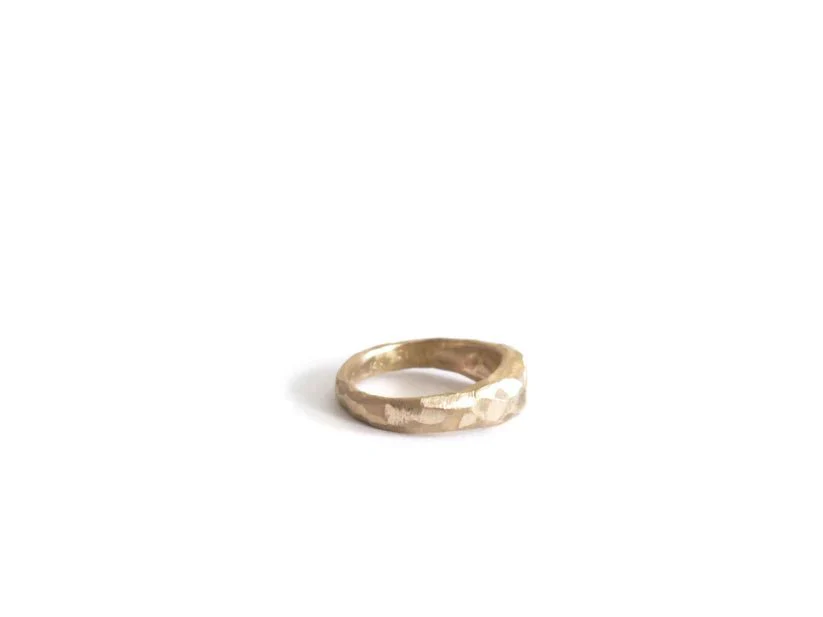 Elaine Ho 14K Gold Ring (Sapphire & Sapphire) - Image 6