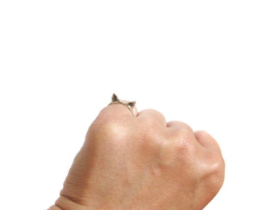 Elaine Ho Cat Ring (14K Gold) - Image 5