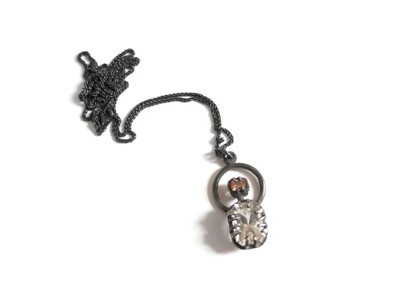 Elaine Ho Pendant Necklace (Orange Topaz and Quartz) - Image 5