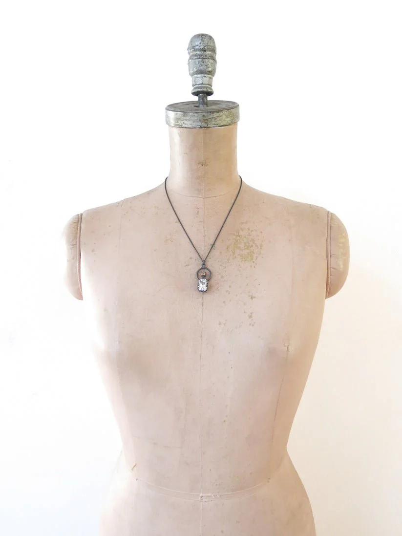 Elaine Ho Pendant Necklace (Orange Topaz and Quartz) - Image 7