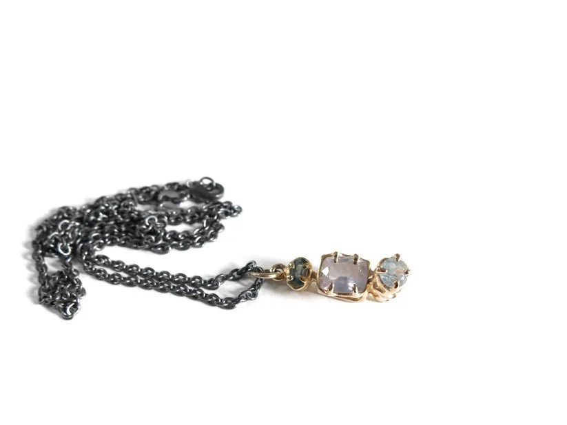 Elaine Ho Pendant Necklace (Sapphire Trio) - Image 3