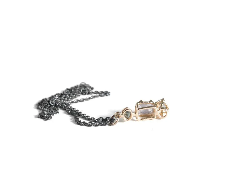 Elaine Ho Pendant Necklace (Sapphire Trio) - Image 5