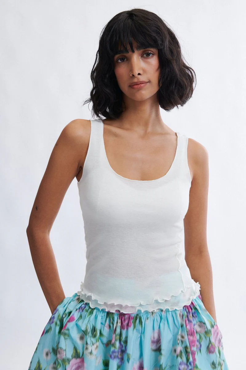 Eliza Faulkner Becca Top - White (Online Exclusive)
