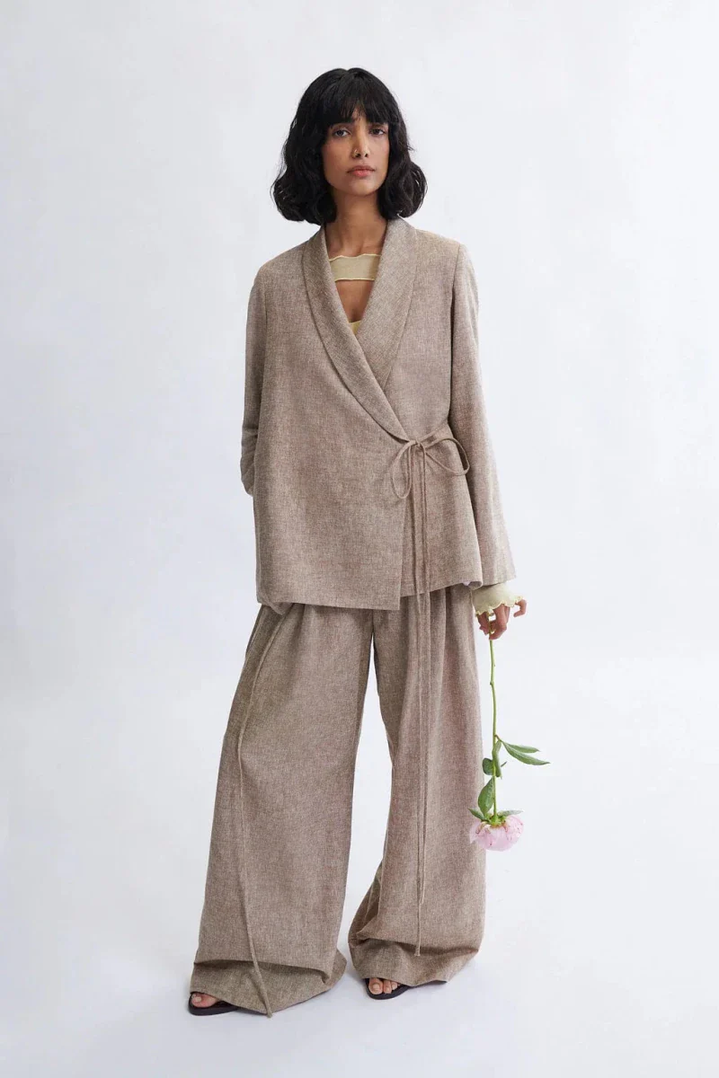 Eliza Faulkner Blythe Blazer - Biscuit (In-Store) - Image 6