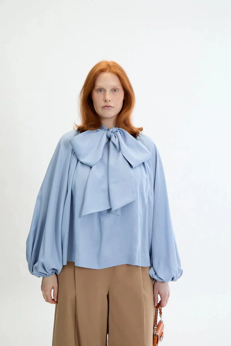 Eliza Faulkner Bowie Blouse - Blue (In-Store) - Image 5