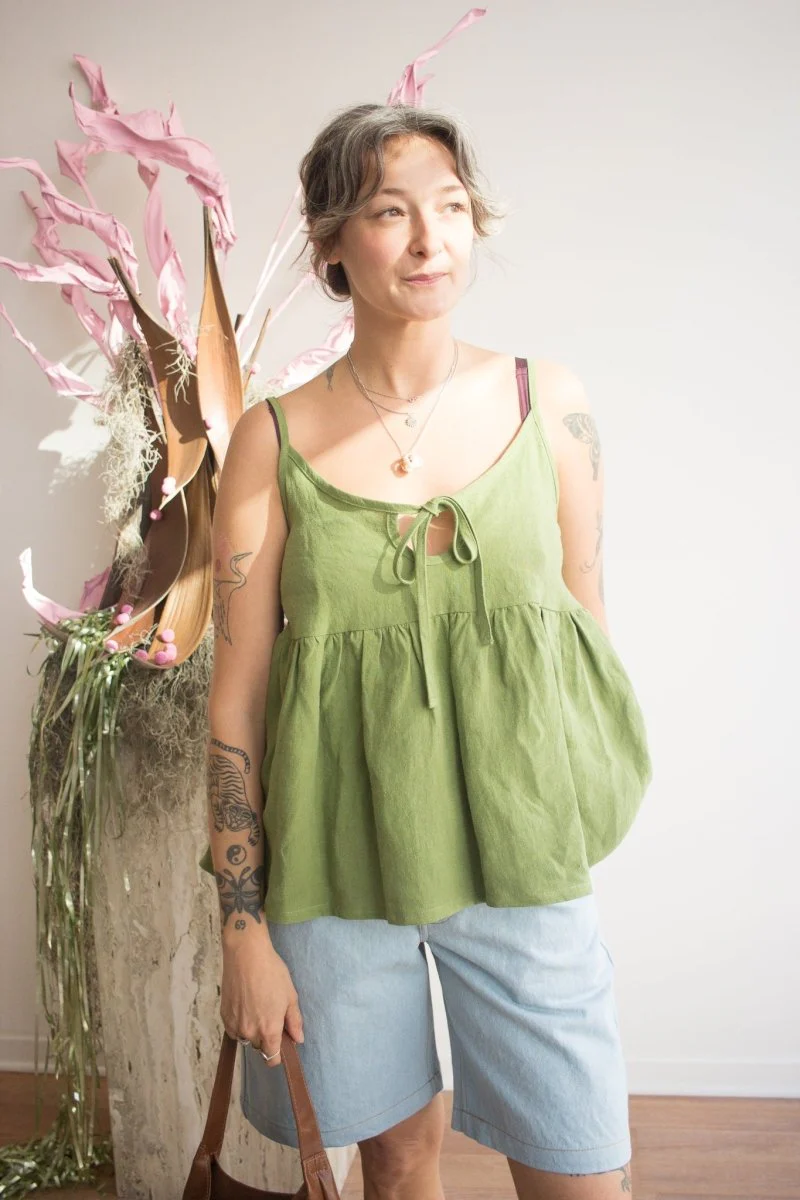 Eliza Faulkner Camille Tank Top - Meadow Linen (In Store)