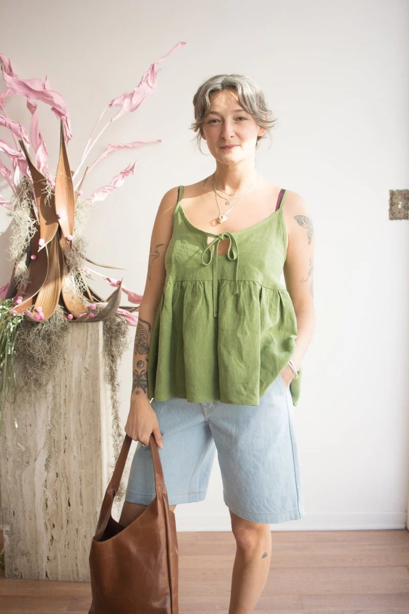 Eliza Faulkner Camille Tank Top - Meadow Linen (In Store) - Image 10