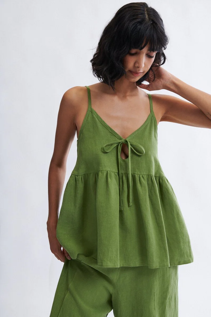 Eliza Faulkner Camille Tank Top - Meadow Linen (In Store) - Image 12