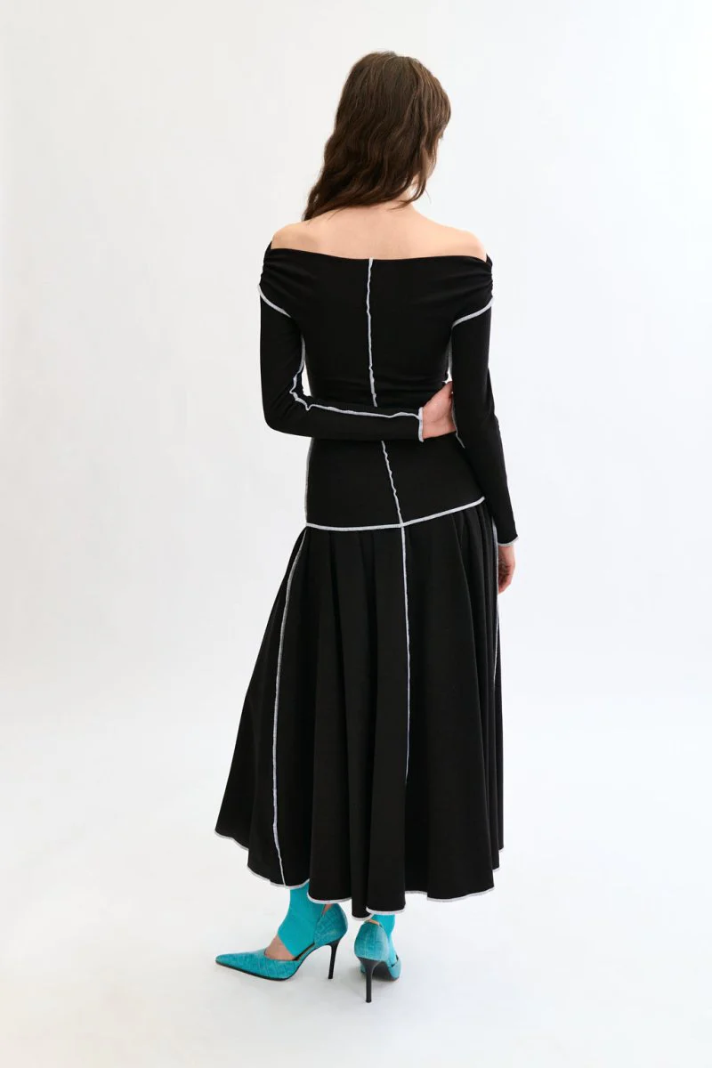 Eliza Faulkner Florence Skirt - Black (Online Exclusive) - Image 5