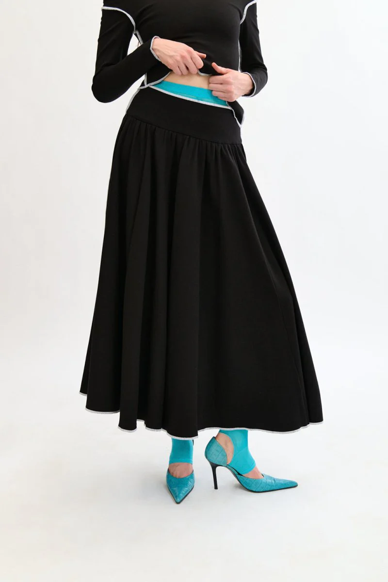 Eliza Faulkner Florence Skirt - Black (Online Exclusive) - Image 6