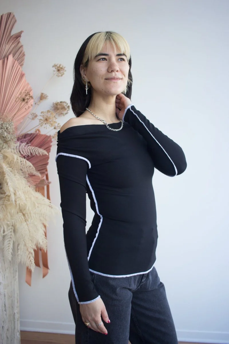 Eliza Faulkner Heidi Top - Black (Online Exclusive) - Image 2