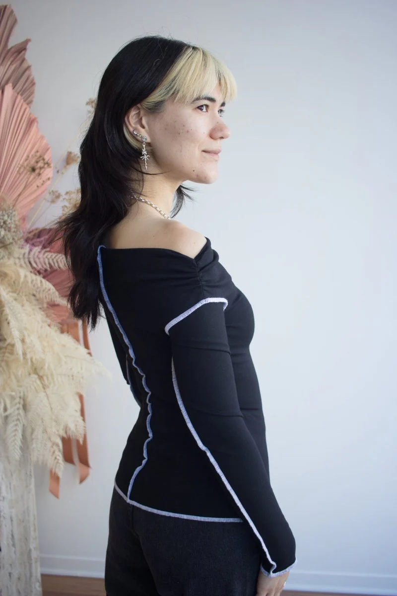 Eliza Faulkner Heidi Top - Black (Online Exclusive) - Image 3