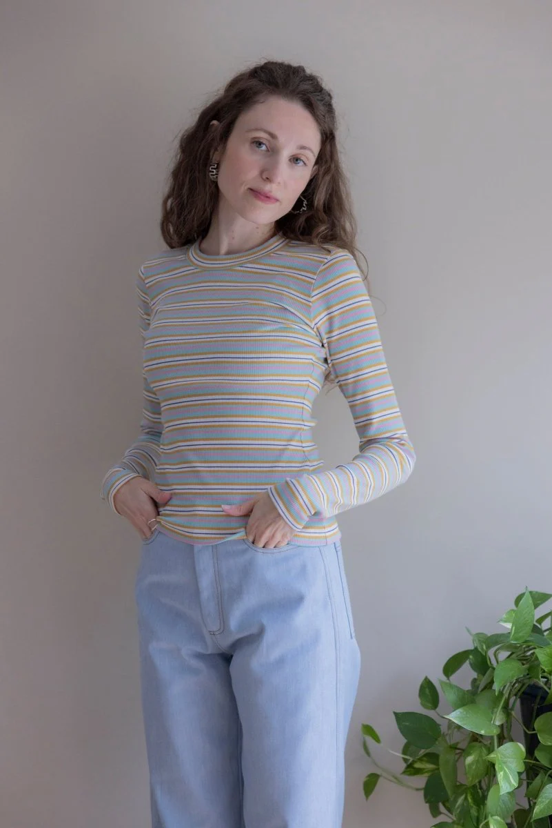 Eliza Faulkner Jamie Top - White Stripe (In Store)