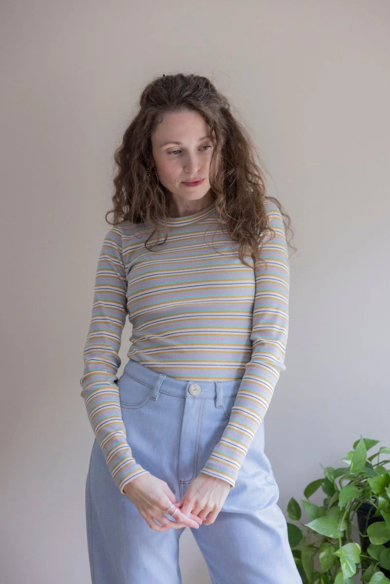 Eliza Faulkner Jamie Top - White Stripe (In Store) - Image 3
