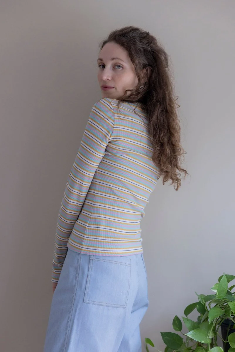 Eliza Faulkner Jamie Top - White Stripe (In Store) - Image 4
