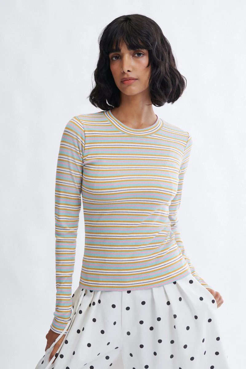 Eliza Faulkner Jamie Top - White Stripe (In Store) - Image 9