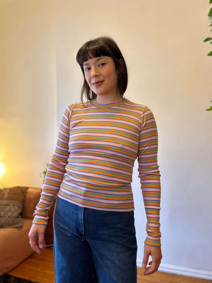 Eliza Faulkner Jamie Top - Pink Stripe (Online Exclusive)