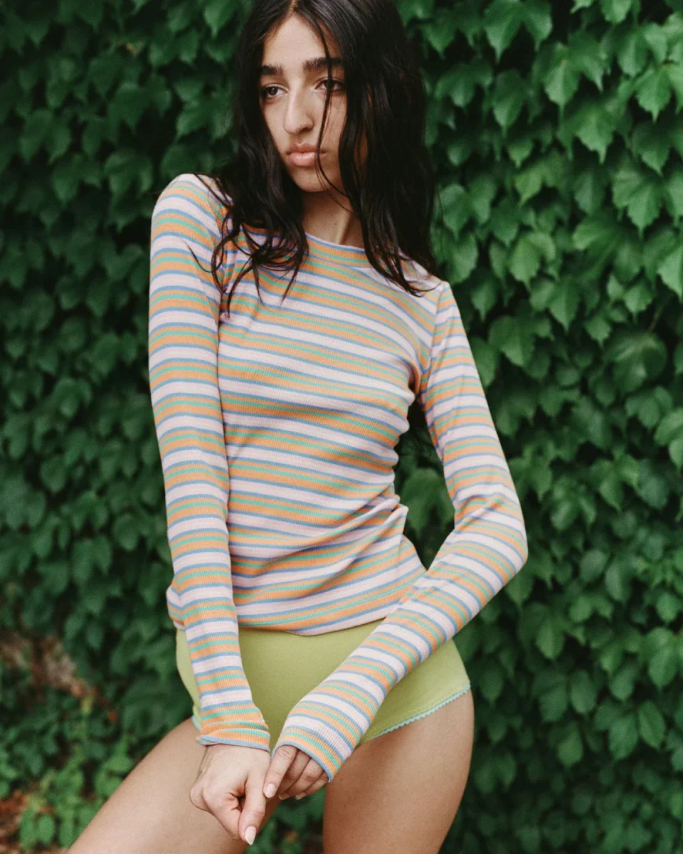 Eliza Faulkner Jamie Top - Pink Stripe (Online Exclusive) - Image 2