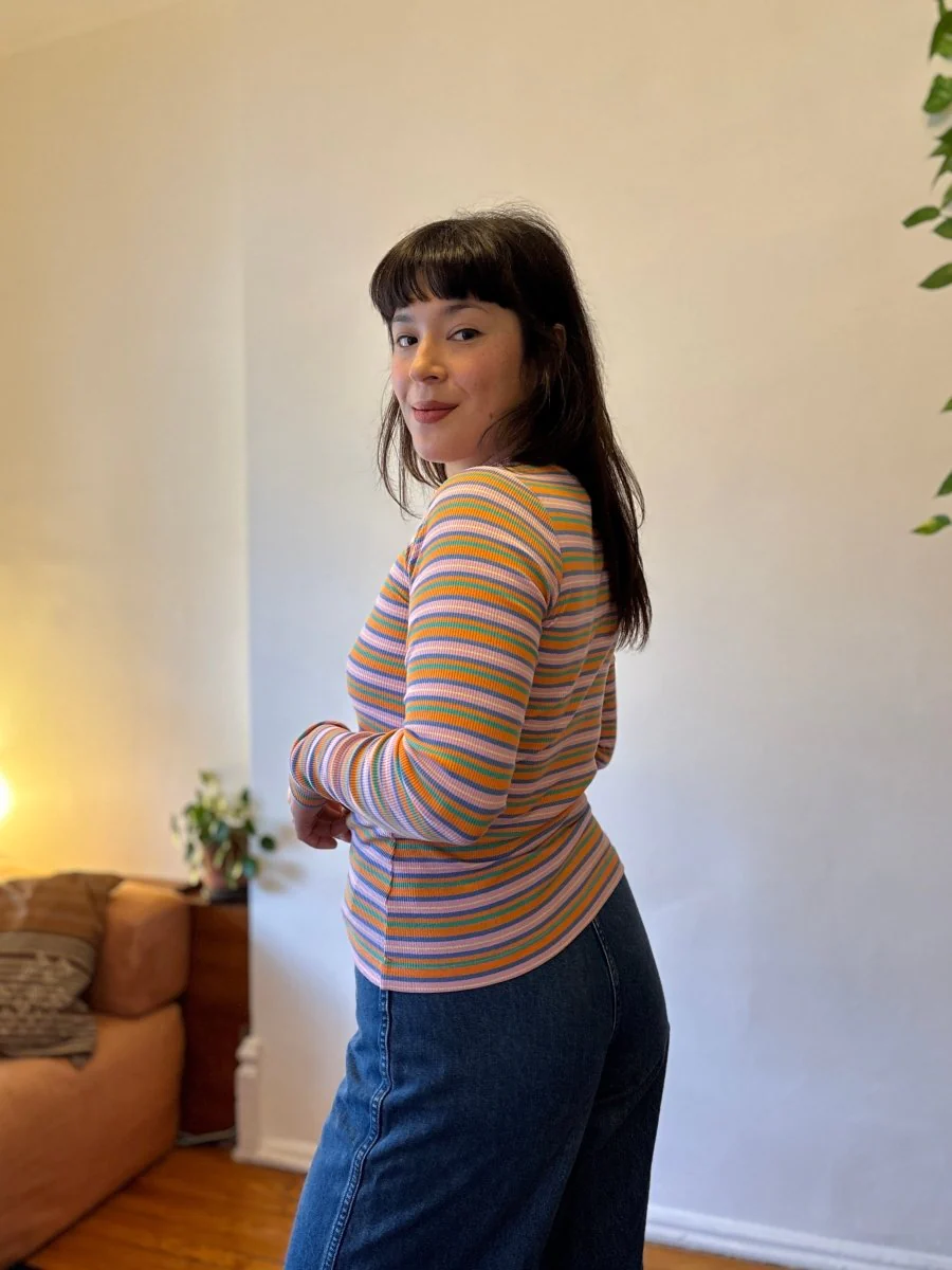 Eliza Faulkner Jamie Top - Pink Stripe (Online Exclusive) - Image 3
